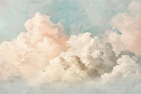 Close up on pale cloud painting backgrounds nature.