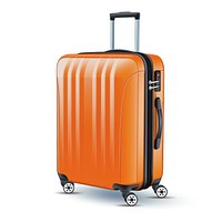 Orange Suitcase suitcase luggage architecture.