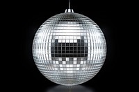 Silver disco mirror ball lighting sphere silver.