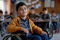 Boy on a wheel chair child architecture parasports.