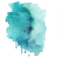 Watercolor of stain turquoise backgrounds paper.
