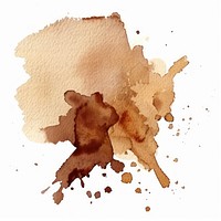 Watercolor of stain backgrounds brown splattered.