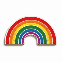 Rainbow with rainbow image pattern symbol font.