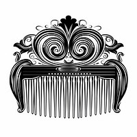 Hair comb drawing accessories creativity.