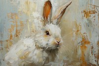 Rabbit painting animal mammal.