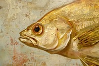 Golden fish backgrounds painting animal.
