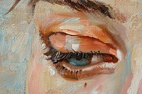Close up on pale Concealer painting backgrounds art.