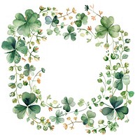 Lucky clover sqaure border pattern backgrounds plant.