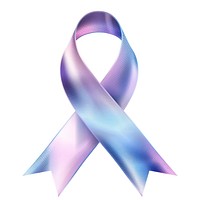 Carcinoid cancer Ribbon gradient white background recovery lavender.