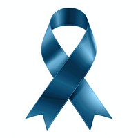 Dark blue gradient Ribbon cancer symbol white background accessories.
