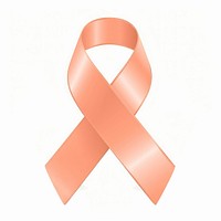 Peach gradient Ribbon cancer symbol accessories accessory.