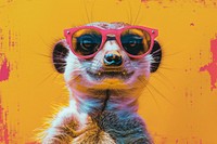 Meerkat sunglasses animal mammal.