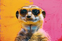 Meerkat sunglasses animal mammal.