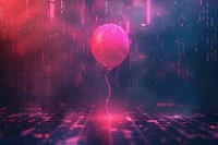 Abstract background with glowing balloon technology light red.