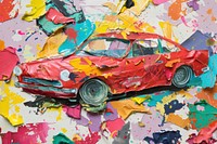 Car art painting vehicle.
