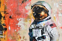 Astronaut art collage backgrounds.
