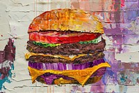 Hamburger art hamburger painting.