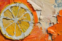 Orange lemon art painting architecture.