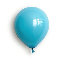 Light blue balloon white background celebration anniversary.