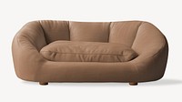 Brown pet cushion bed