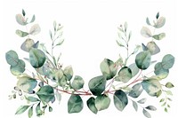 Eucalyptus floral wreath pattern plant leaf.