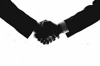 Business handshake silhouette clip art black white adult.