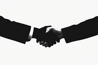 Business handshake silhouette clip art black adult white background.