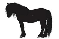 Shire horse silhouette clip art stallion animal mammal.