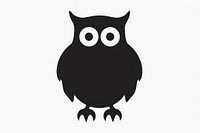 Owl silhouette clip art animal black bird.