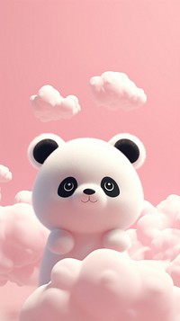 Baby panda cartoon toy.