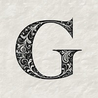 G letter alphabet accessories accessory ampersand.