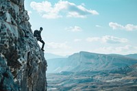 Extream man Climber outdoors climbing recreation.