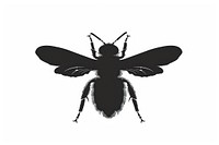 Bee silhouette clip art insect animal black.