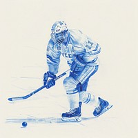 Ice hockey skating sports person.