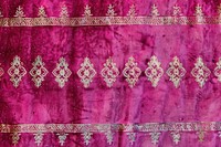 Moroccan pattern velvet embroidery purple.