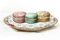 The Macaron macarons plate confectionery.