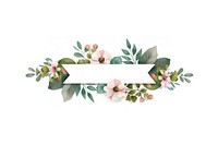 Ribbon garden flowers banner accessories accessory graphics.
