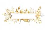 Ribbon gold flowers banner chandelier graphics pattern.