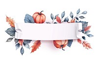 Ribbon halloween pumpkin banner accessories accessory plant.