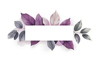 Ribbon purple leaves banner accessories accessory blossom.