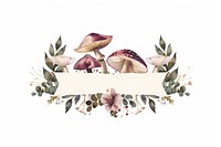 Ribbon red mushroom banner accessories accessory graphics.
