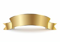 Gold gradient vector Ribbon appliance document device.