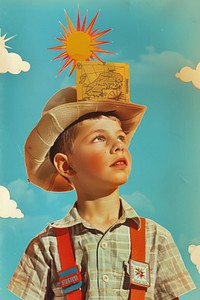 A kid hat boy advertisement.