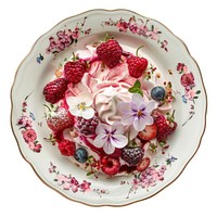 Floral Fantasy Euphoria Bowl porcelain produce dessert.