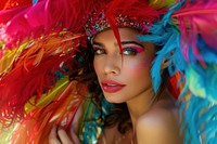 The Latina Brazilian woman carnival photo photography.