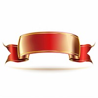Gradient red gold Ribbon award badge icon text accessories accessory.