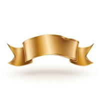 Gradient gold Ribbon award badge icon text appliance treasure.
