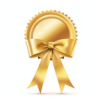 Gradient gold Ribbon award badge icon chandelier clothing apparel.