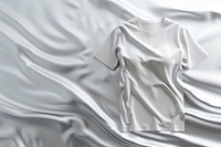 Surreal abstract style white tshirt mockup clothing apparel t-shirt.