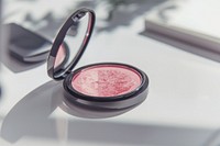 Blush Compact face cosmetics lipstick.